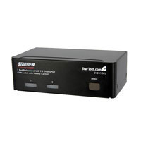 Startech.com Conmutador KVM DisplayPort USB Profesional de 2 Puertos con Control Hotkey (SV231DPU)